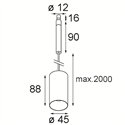 Modular Minude Jack Suspended 45 1x LED DE | Hanglamp