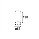 Modular Smart Tube Surface 82 XL 1x 1800-3000K WD DI 350mA | Plafondlamp