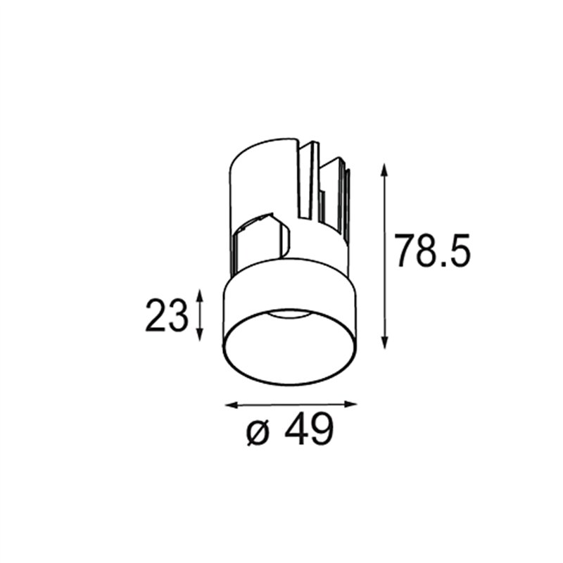 Modular Minude Out Recessed 49 23 1x IP54 LED DE | Inbouwspot