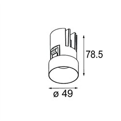 Modular Minude Recessed Trimless 49 1x IP54 LED DE | Recessed spot