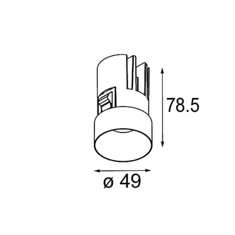 Modular Minude Recessed Trimless 49 1x IP54 LED DE | Inbouwspot