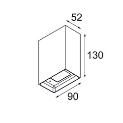 Modular Sulfer Wall Up/Down 2x LED DI | Wall lamp