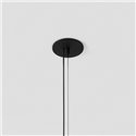 Modular Power Feed and Suspension Canopy Semi-Recessed Round 2P Extruded DE (Incl. Suspension Cable 2000)