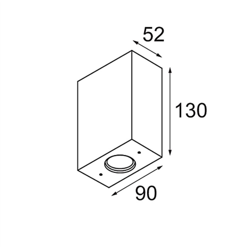Modular Sulfer Wall Up/Down 2x IP54 LED DI | Wandlamp