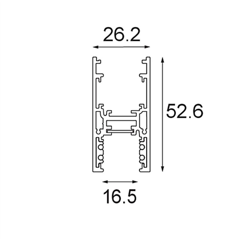 Modular Track 48V High Profile Surface 1000