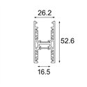 Modular Track 48V High Profile Suspended Up/Down 2000