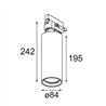 Modular Charlatan Track 230V Adjustable 85 1x LED DI | Track lighting fixture