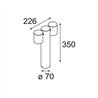 Modular Lowieze Surface 70 Low 2x IP54 LED DI | Ceiling lamp / Wall lamp / Floor lamp