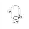 Modular Nude Wall 79 1x IP55 LED DI | Wall lamp