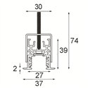 Modular Track 48V Profile Recessed 2000