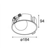 Modular Shellby Recessed 184 1x IP55 LED DE | Recessed spot
