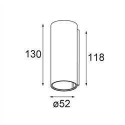 Modular Smart Tube Wall Up/Down 48 2x DE | Wall lamp