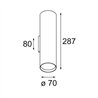 Modular Nude Wall Up/Down 70 2x LED PAR20 E27 | Wall lamp