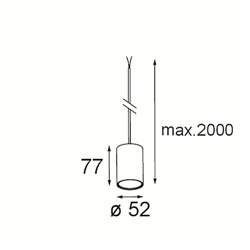 Modular Smart Tube Kompas Suspended 48 1x DE | Suspension lamp