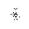 Modular Modupoint Round Panel Mount Recessed 17 1x DE