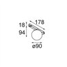 Modular Gamin Track 48V 90 1x LED | Track lighting fixture