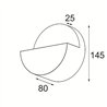 Modular Impulse Round Wall 1x LED DI | Wall lamp