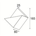 Modular Impulse Square Wall 1x LED DI | Wandlamp