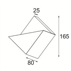 Modular Impulse Square Wall 1x LED DI | Wall lamp