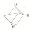 Modular Impulse Square Wall 1x LED DI | Wall lamp