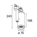 Modular Medard Track 230V Adjustable 70 1x LED DI | Trackverlichting