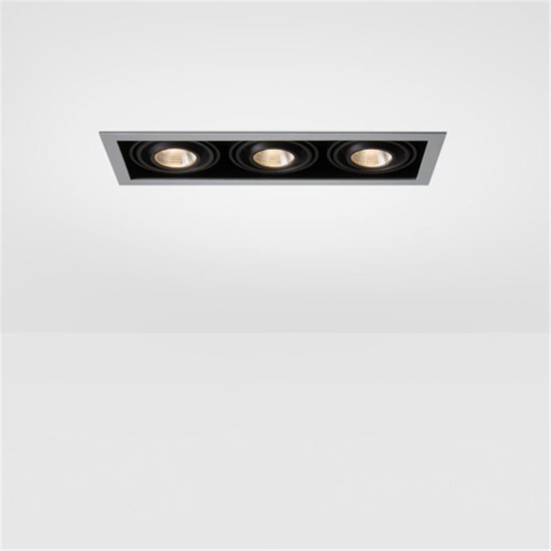 Modular Mini-Multiple Recessed Adjustable M-LED 3x DE | Inbouwspot