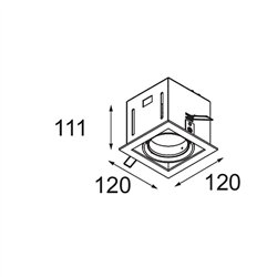 Modular Mini-Multiple Smart Ring Recessed Adjustable 1x LED DE | Recessed spot
