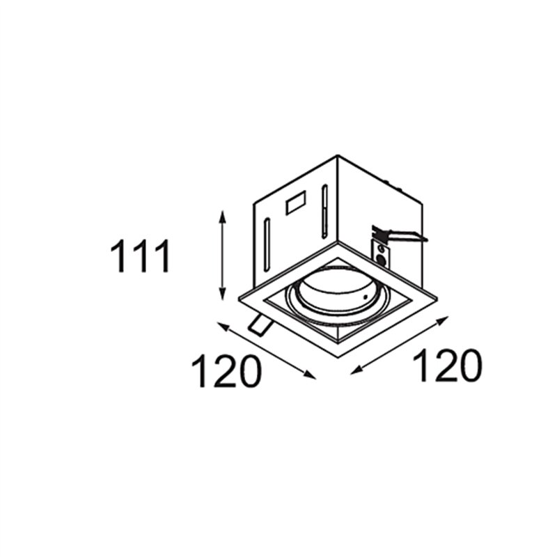 Modular Mini-Multiple Smart Ring Recessed Adjustable 1x LED DE | Inbouwspot