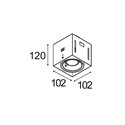 Modular Mini-Multiple Recessed Trimless Adjustable GU10 1x DE | Inbouwspot