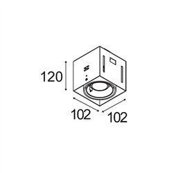 Modular Mini-Multiple Recessed Trimless Adjustable GU10 1x DE | Inbouwspot