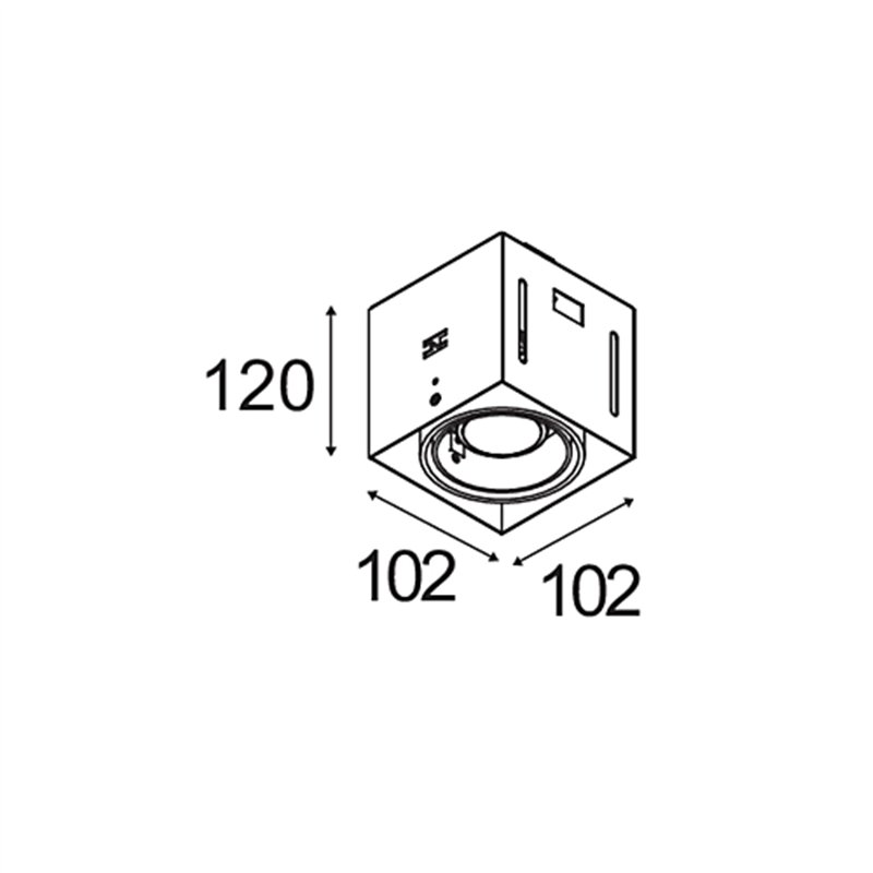 Modular Mini-Multiple Recessed Trimless Adjustable GU10 1x DE | Inbouwspot