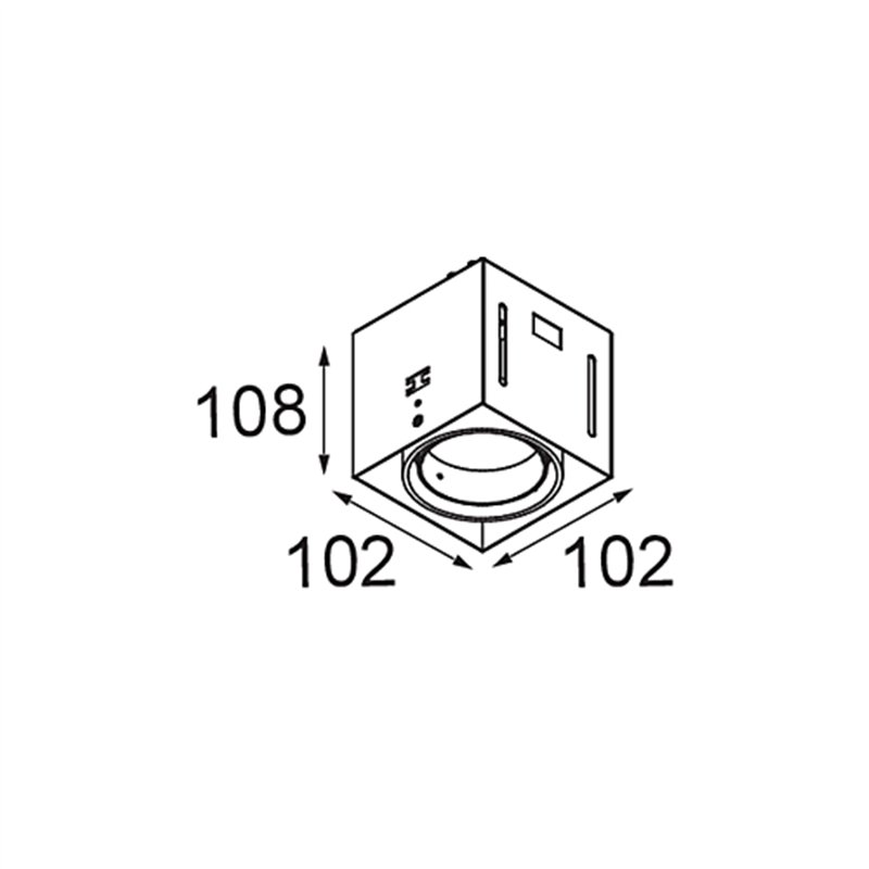 Modular Mini-Multiple Recessed Trimless Adjustable M-LED 1x DE | Inbouwspot