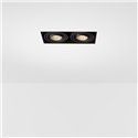Modular Mini-Multiple Recessed Trimless Adjustable M-LED 2x DE | Inbouwspot