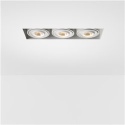 Modular Mini-Multiple Recessed Trimless Adjustable M-LED 3x DE | Inbouwspot