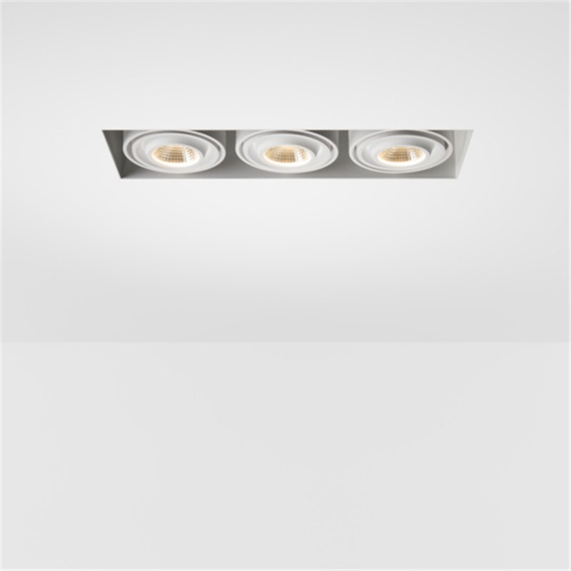 Modular Mini-Multiple Recessed Trimless Adjustable M-LED 3x DE | Inbouwspot