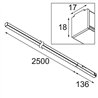 Modular Pista Linear Light Track 48V 2636 1x LED | Track lighting fixture