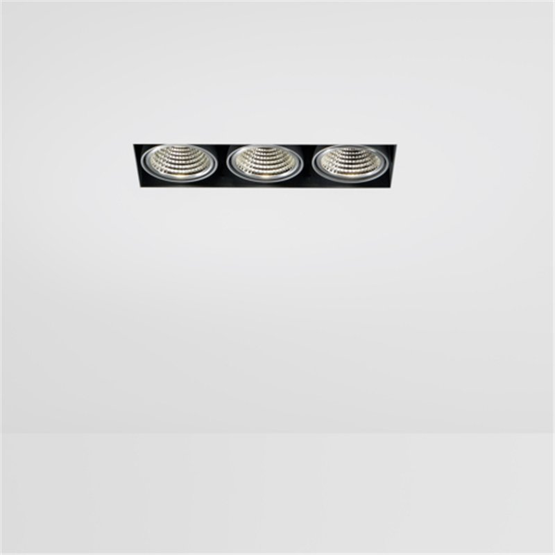 Modular Mini-Multiple Smart Ring Recessed Trimless Adjustable 3x LED DE | Inbouwspot