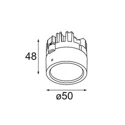 Modular M-LED Module 50 1x LED 1800-3000K WD DE