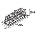 Modular Qbini Frame Recessed Trimless 4x | Inbouwspot