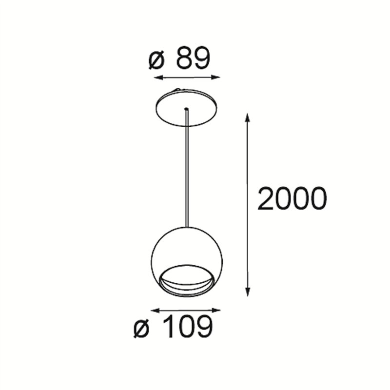 Modular Smart Ball Suspended 82 1x DE | Hanglamp