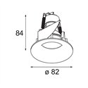 Modular Smart Cake Recessed 82 1x GU10 | Inbouwspot