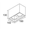 Modular Smart Box Surface 82 2x DE | Ceiling lamp