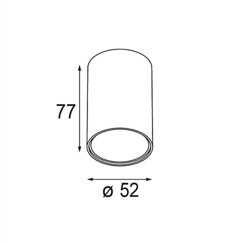 Modular Smart Tube Surface 48 1x DE | Plafondlamp