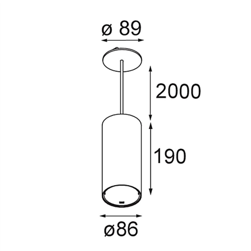 Modular Smart Tube Suspended 82 XL 1x DE | Hanglamp