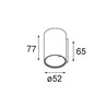 Modular Smart Tube Wall 48 1x DE | Wall lamp