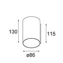 Modular Smart Tube Wall 82 L 1x DI 500mA | Wandlamp