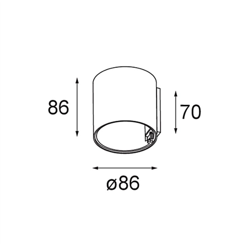 Modular Smart Tube Wall 82 S 1x DE | Wandlamp