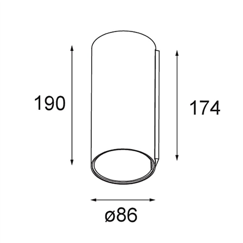 Modular Smart Tube Wall 82 XL 1x DE | Wandlamp