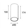 Modular Smart Tube Wall Up/Down 82 XL 2x DE | Wall lamp