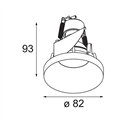 Modular Smart Kup Recessed 82 1x GU10 | Inbouwspot
